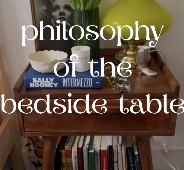 philosophy of the bedside table